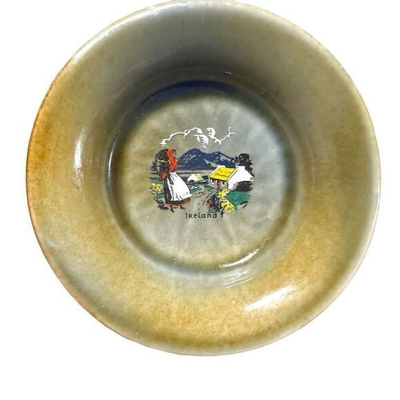 Vintage [ WADE‎ ] Irish Porcelain IRELAND COUNTRY SIDE Small Dish Set - Picture 4 of 8
